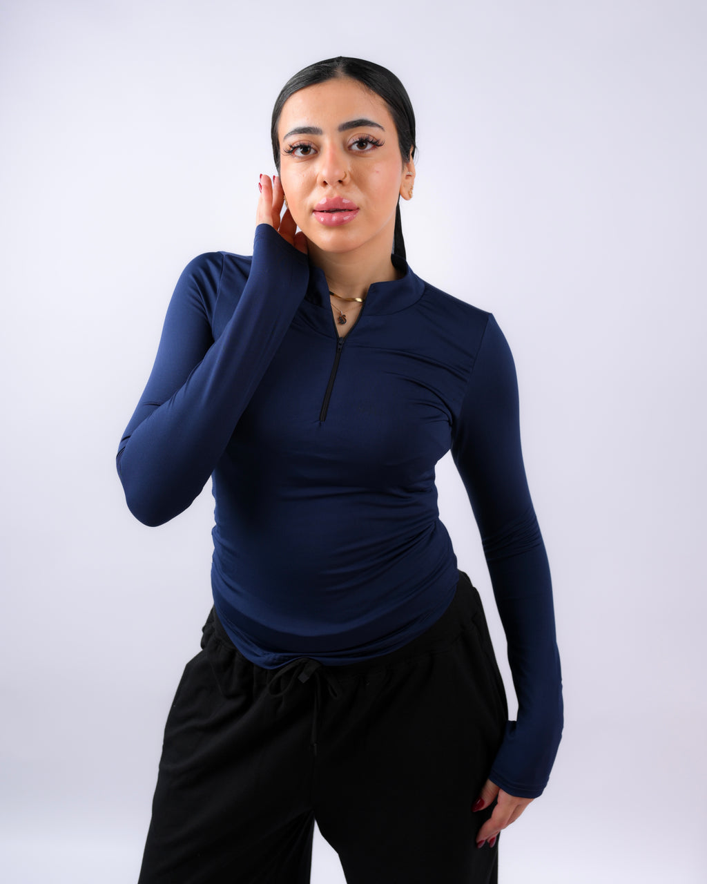 Masquerade Zipper Long Sleeves - Blue