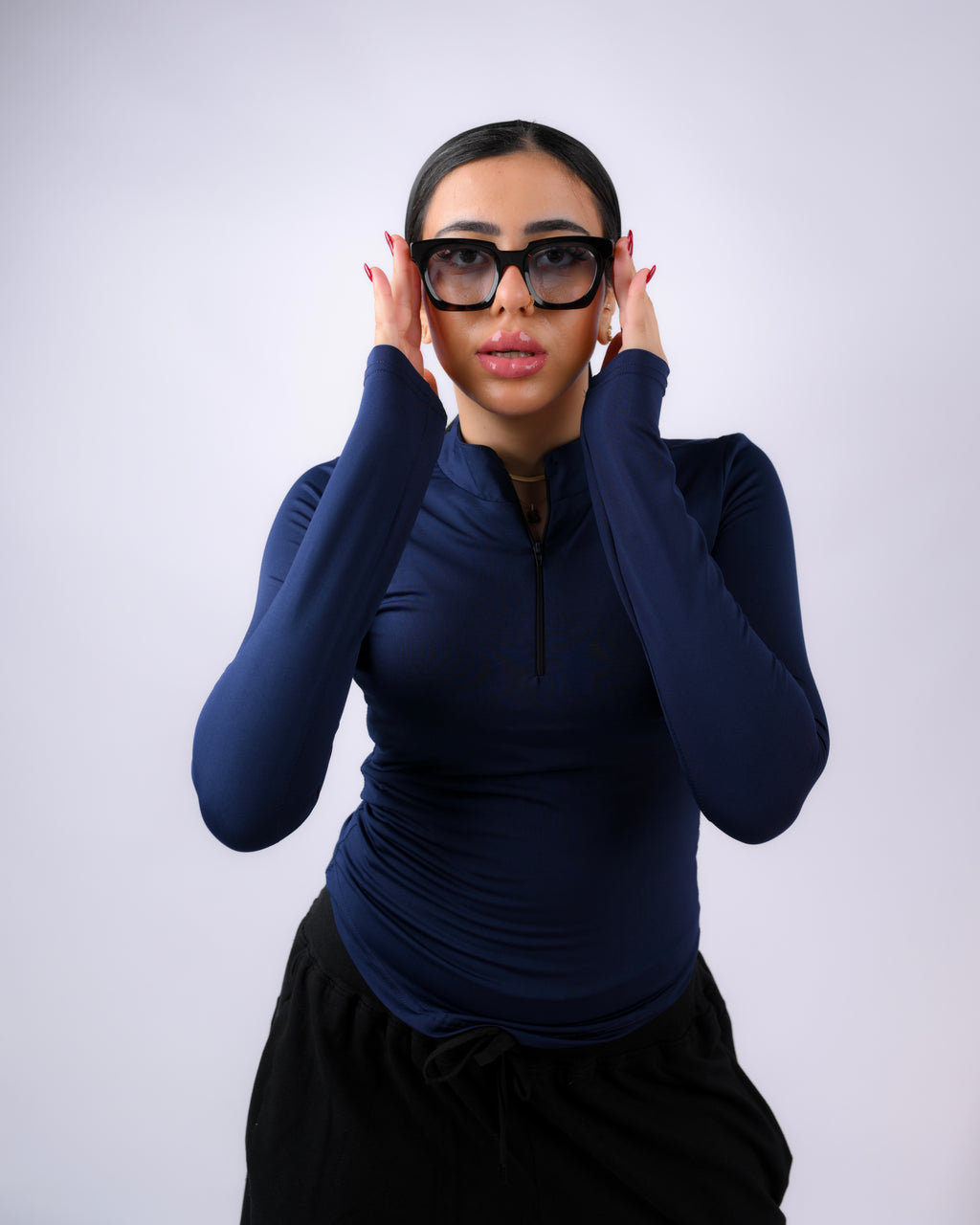 Masquerade Zipper Long Sleeves - Blue