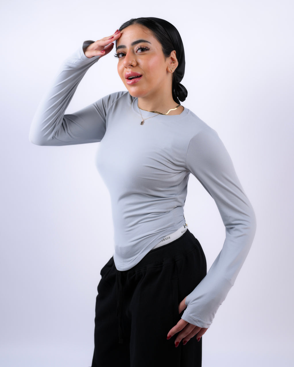 Masquerade Basic Long Sleeves - Light Grey