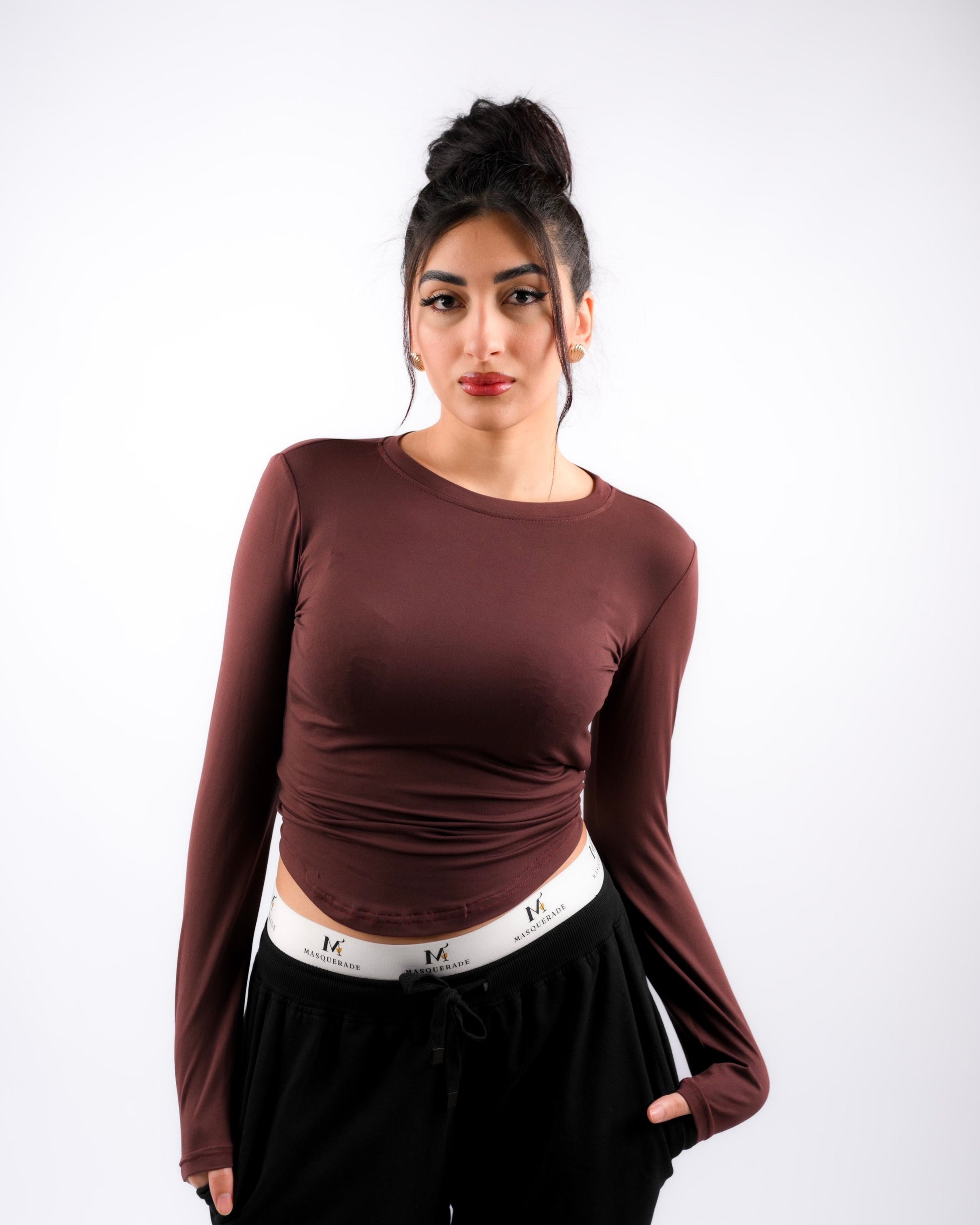 Masquerade Basic Long Sleeves - Borwn