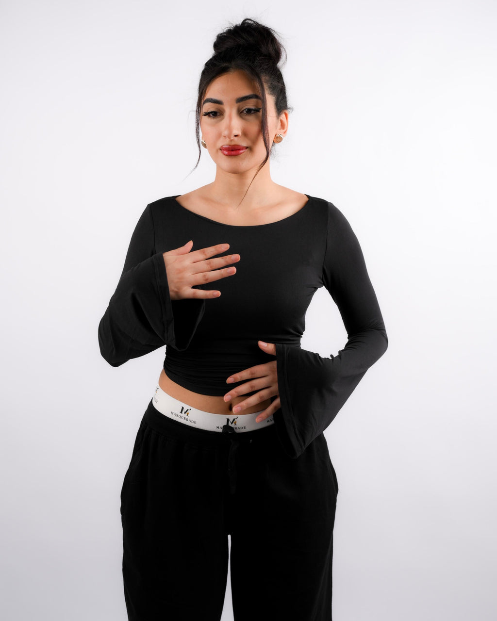 Masquerade Wide long Sleeves - Black