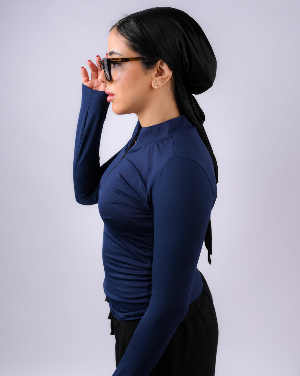 Masquerade Zipper Long Sleeves - Blue