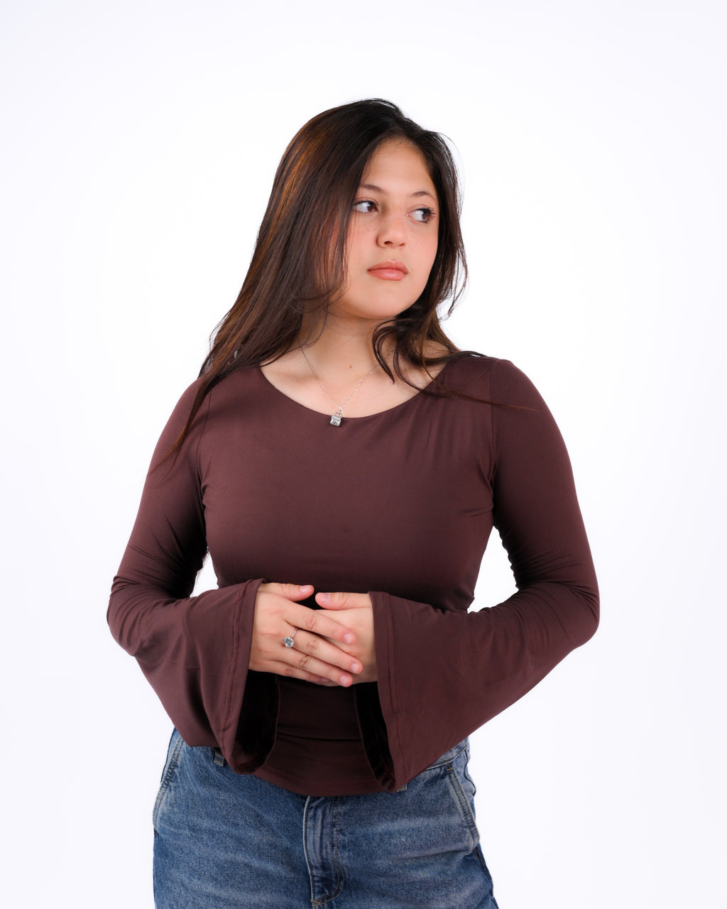 Masquerade Wide Long Sleeves - Brown